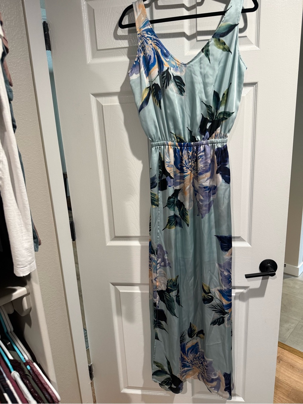 Show Me Your MuMu Aqua Floral Maxi Dress